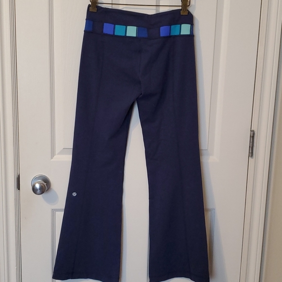 Lululemon colour-block blue yoga pants - Picture 2 of 4